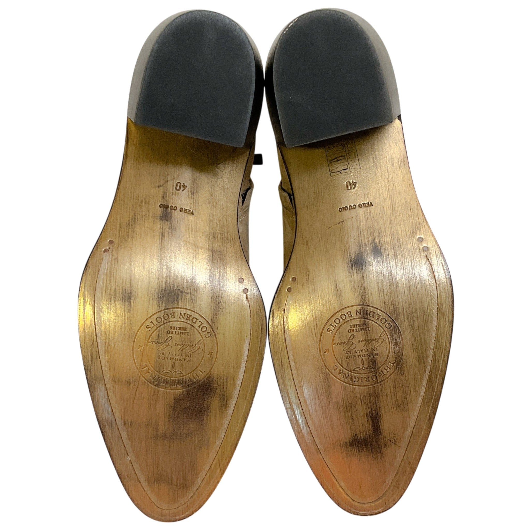 Golden Goose Deluxe Brand Tan Suede Patty Western Ankle Booties