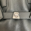 Load image into Gallery viewer, Akris Black / White Stripe Leather Bag
