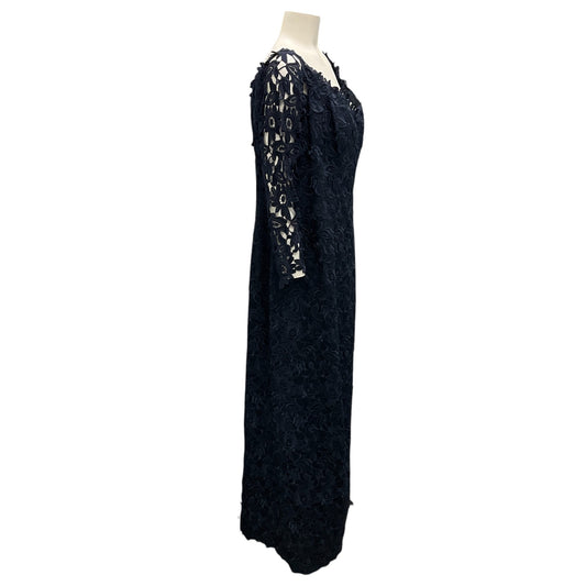 Helen Morley Navy Blue Lace Gown / Formal Dress