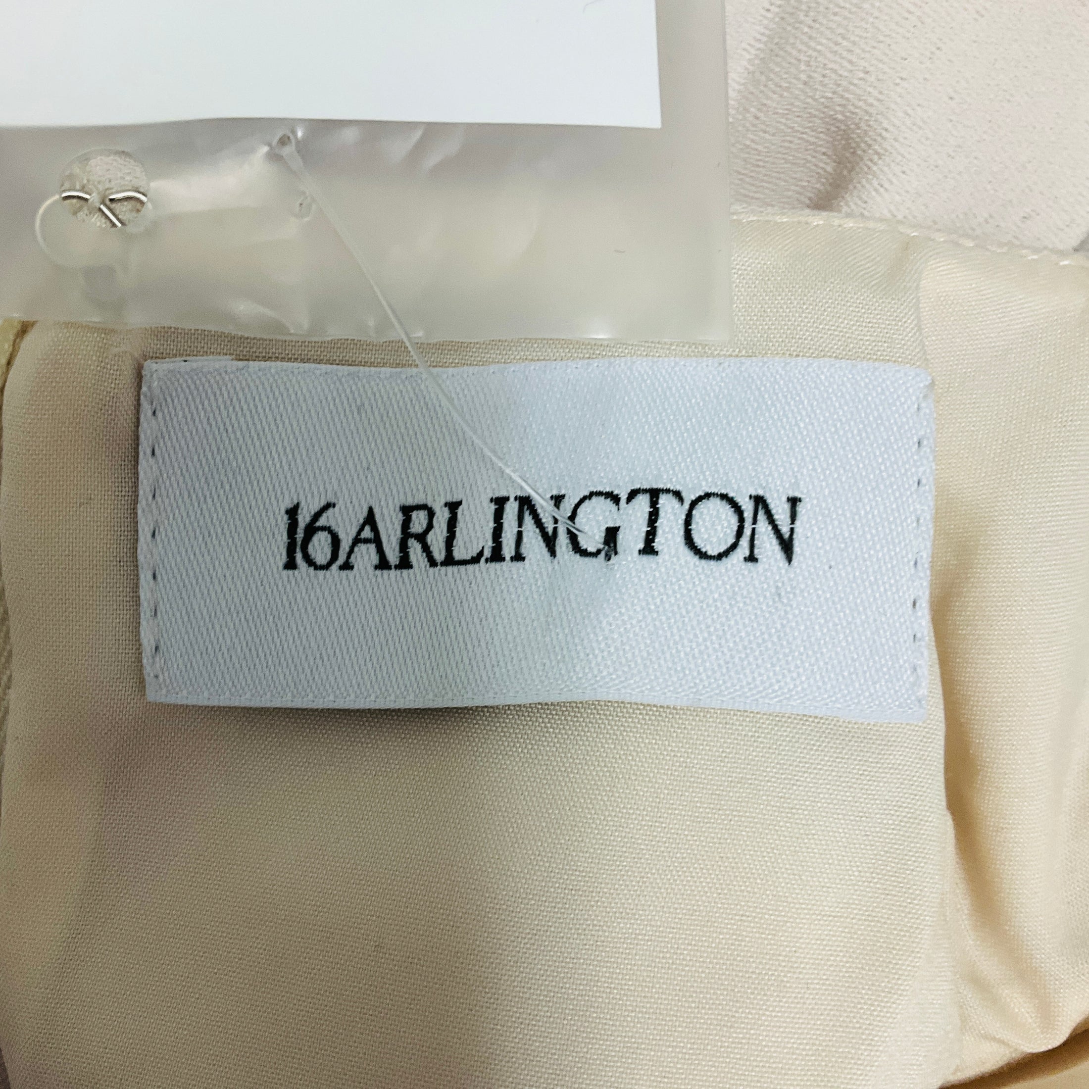 16ARLINGTON Osso Beige Anci Drop Waist Crepe Midi Dress
