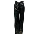 Load image into Gallery viewer, Iro Black Rifra Lamb Leather Pants with Belt
