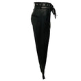 Load image into Gallery viewer, Iro Black Rifra Lamb Leather Pants with Belt
