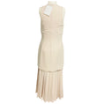 Load image into Gallery viewer, 16ARLINGTON Osso Beige Anci Drop Waist Crepe Midi Dress

