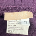 Load image into Gallery viewer, Alaia Purple Sleeveless V-Neck Shimmer Knit Flared Midi Dress
