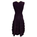 Load image into Gallery viewer, Alaia Purple Sleeveless V-Neck Shimmer Knit Flared Midi Dress
