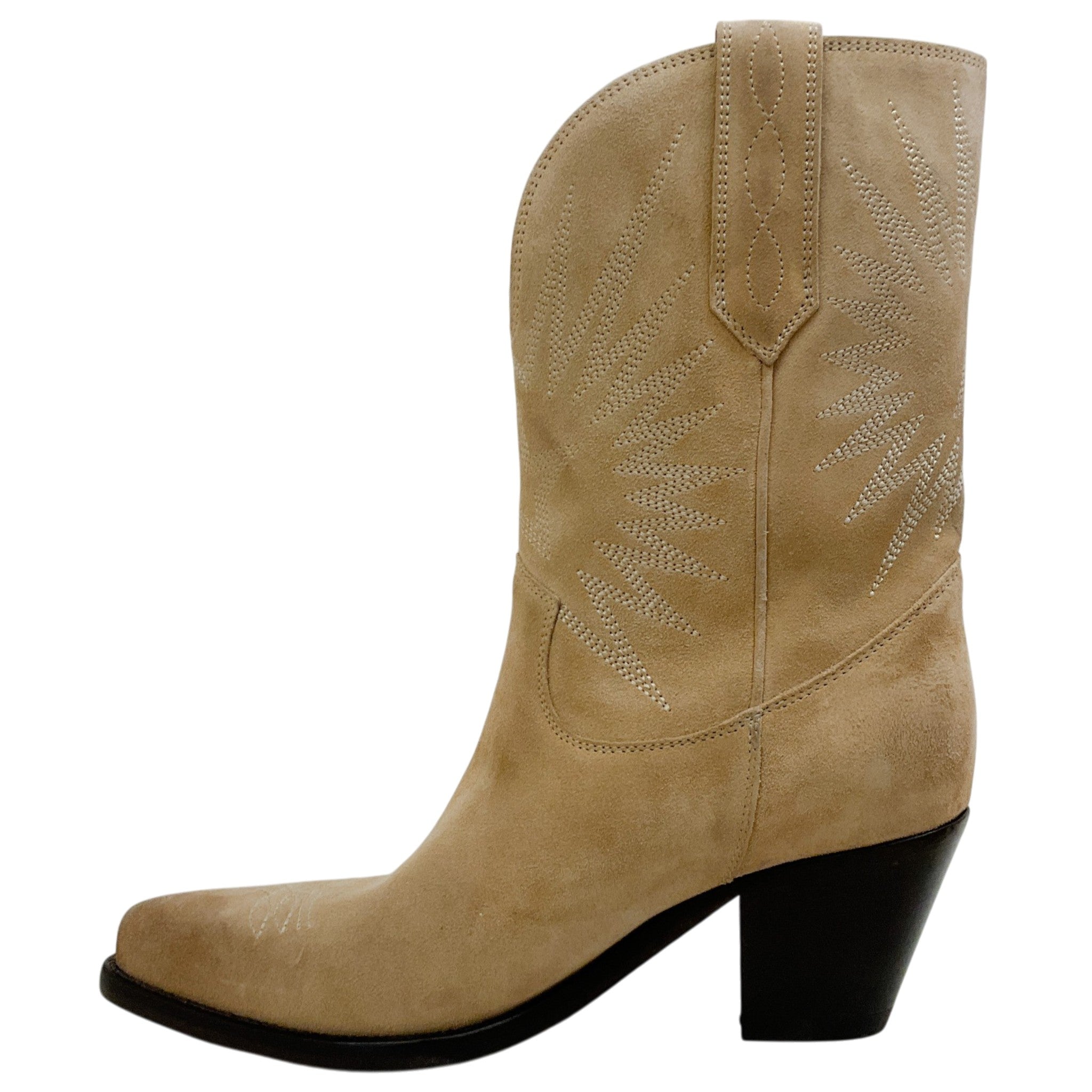 Golden Goose Deluxe Brand Sand Suede '70 Wish Star Low Cowboy Boots
