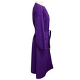 Load image into Gallery viewer, Christian Dior Purple Mid Length Wool Coat with Belt
