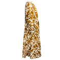 Load image into Gallery viewer, Max Mara S Collection Tan / White Half Moon Abstract Print Adatti Cotton Poplin Midi Dress
