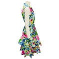 Load image into Gallery viewer, Sara Roka Light Blue Multi Naxa Floral Sleeveless Cotton Dress
