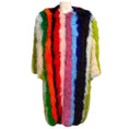 Load image into Gallery viewer, Dolce & Gabbana Multicolor Striped Feather Coat
