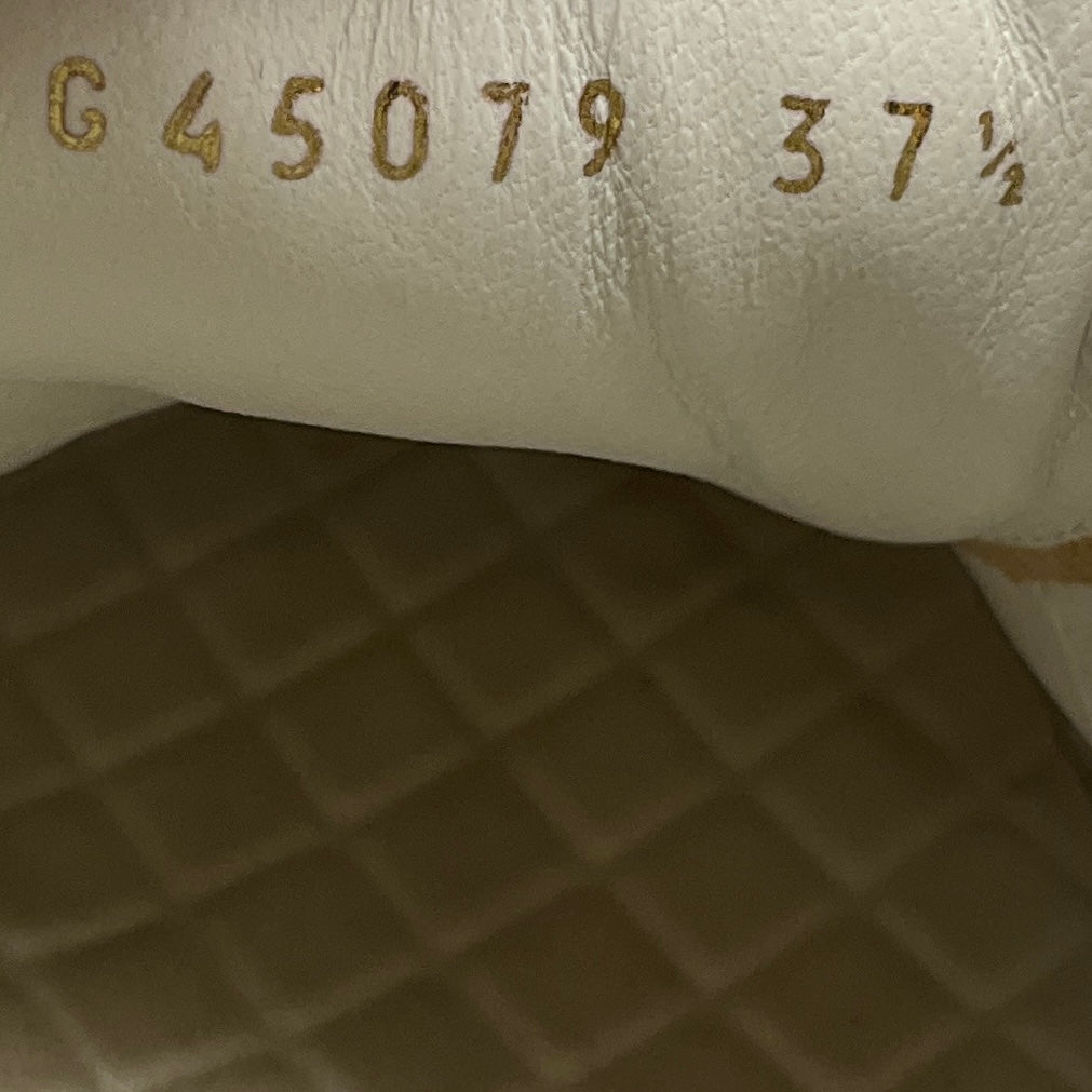 Chanel Gold Metallic 2023 CC Logo Calfskin Leather Low Top Sneakers
