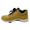 Load image into Gallery viewer, Chanel Tan CC Logo Embossed Coco Mark Suede Sneakers
