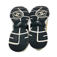 Load image into Gallery viewer, Chanel Tan CC Logo Embossed Coco Mark Suede Sneakers
