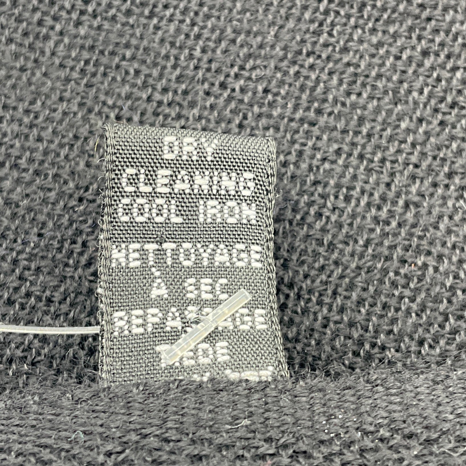 Chanel Black Sequined CC Logo Fringed Cashmere Scarf