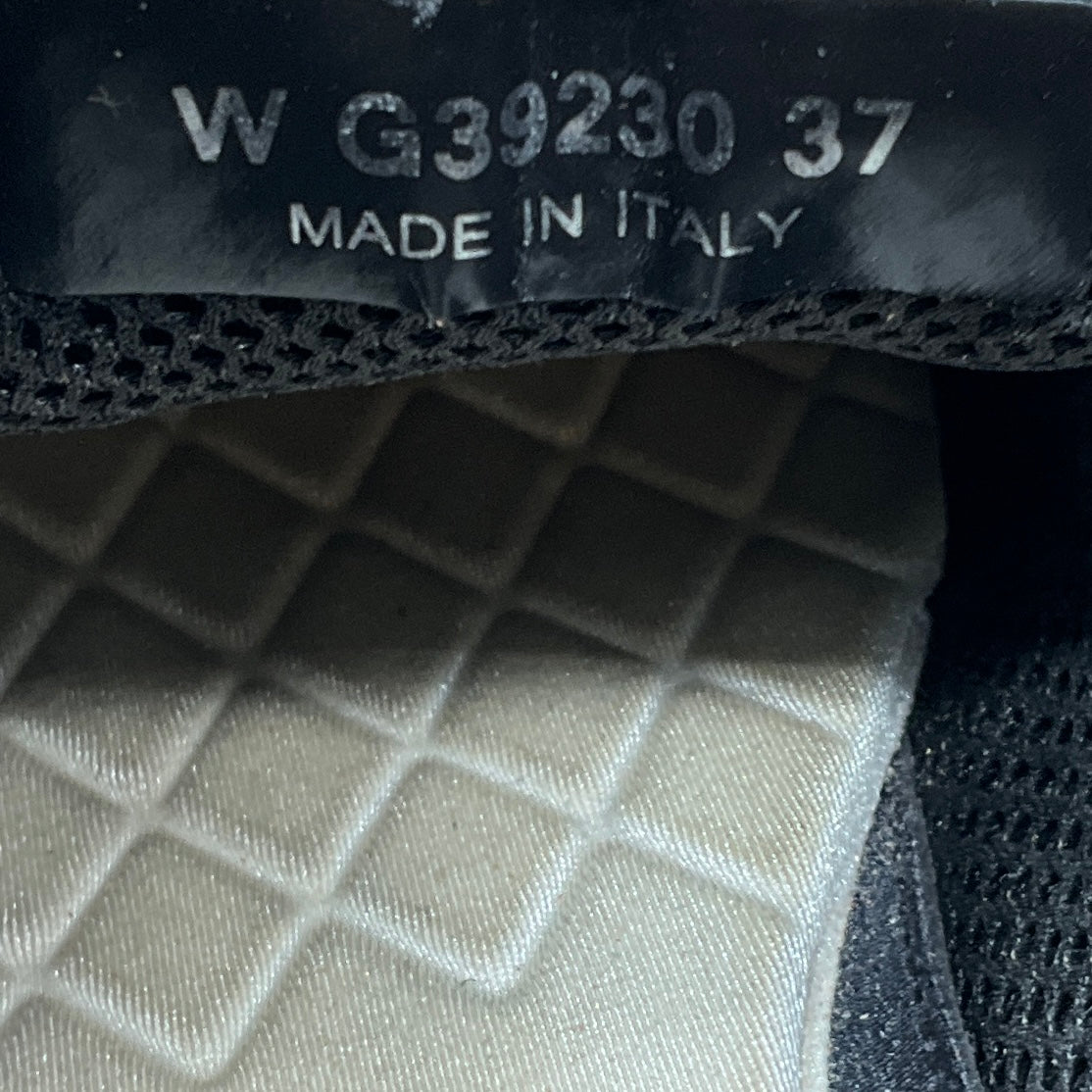 Chanel Tan CC Logo Embossed Coco Mark Suede Sneakers