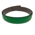 Load image into Gallery viewer, Hermes Green / Grey 2014 Reversible 32mm Leather Belt Strap
