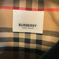 Load image into Gallery viewer, Burberry Navy Blue Quilted Zip Front Nova Check Lined Jacket with Patch Detail and Corduroy Collar

