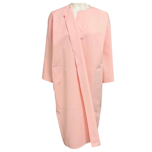 Sofie D'Hoore Light Pink Cotton Canvas Mid-Length Open Front Coat