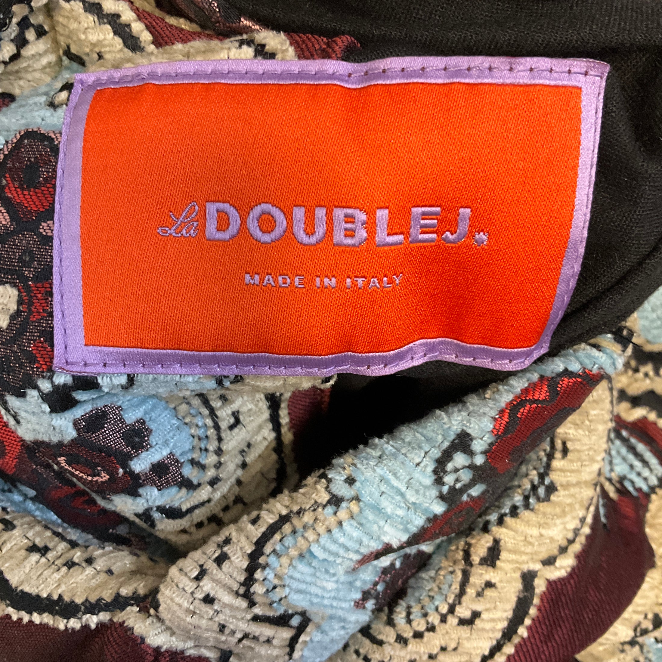 La DoubleJ Multicolor Reversible Matisse Jacquard St. Moritz Jacket / Coat