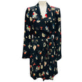 Load image into Gallery viewer, Libertine Black Multi Nina Simone Floral Relaxed Trench Coat
