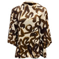 Load image into Gallery viewer, Dries Van Noten Brown / Beige Printed Crepe Blouse
