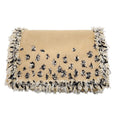 Load image into Gallery viewer, Chanel Beige 2005 Tweed Trimmed Lamb Shearling Scarf
