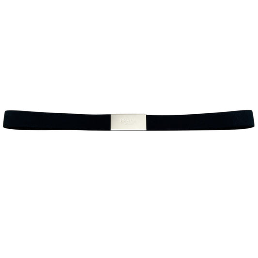 Prada Navy Blue Elastic Pull On Belt