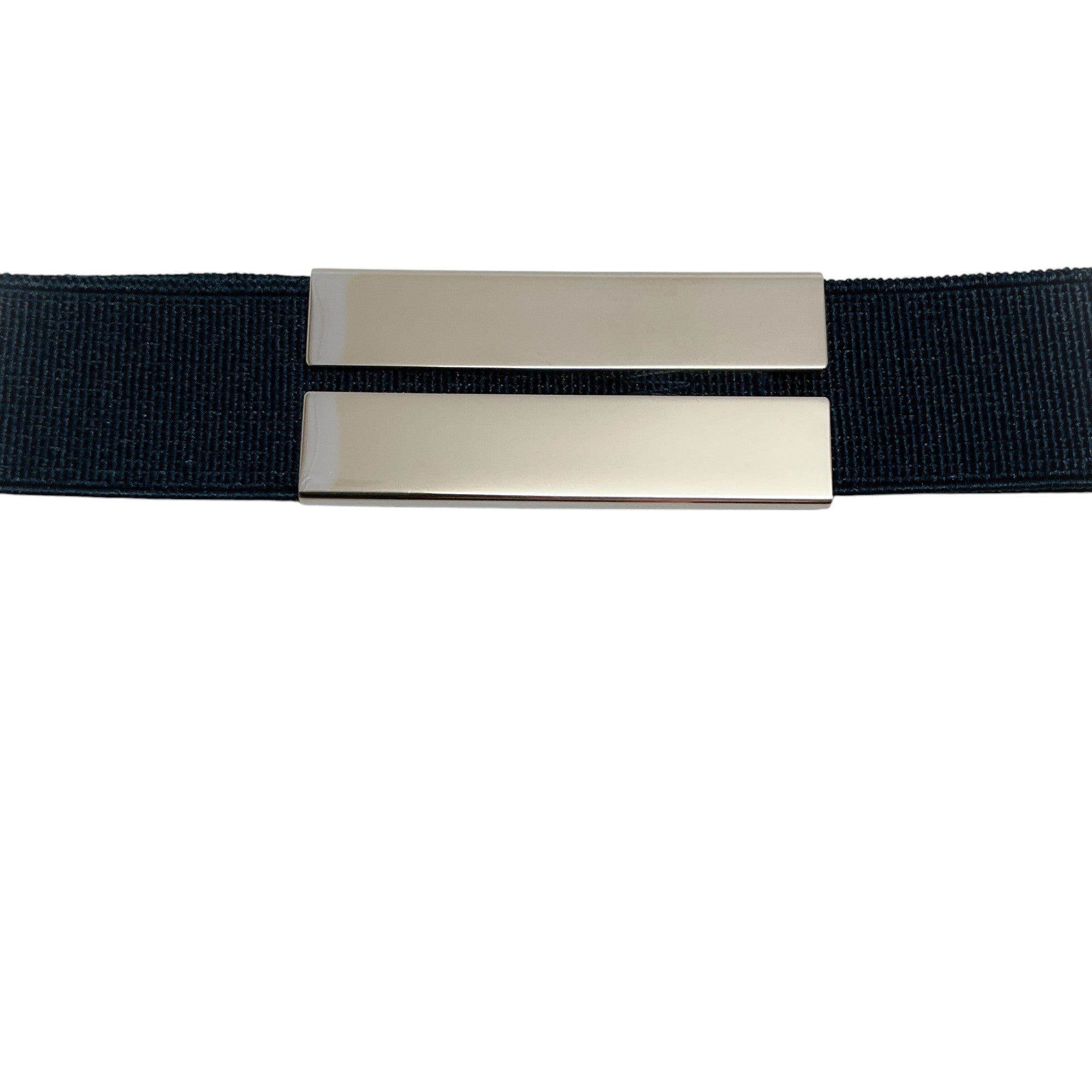 Prada Navy Blue Elastic Pull On Belt