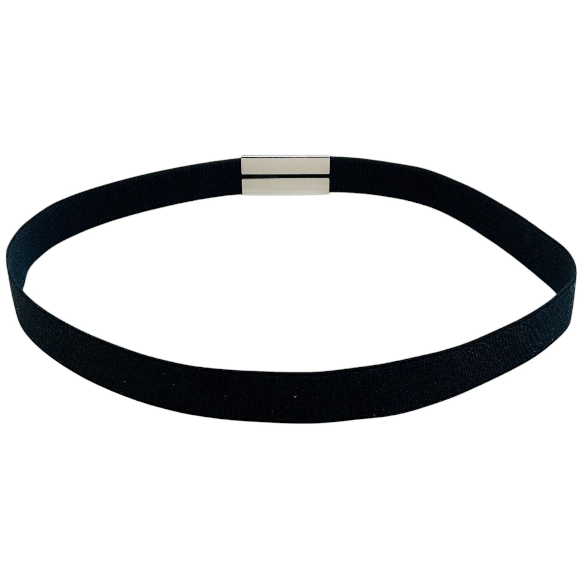 Prada Navy Blue Elastic Pull On Belt