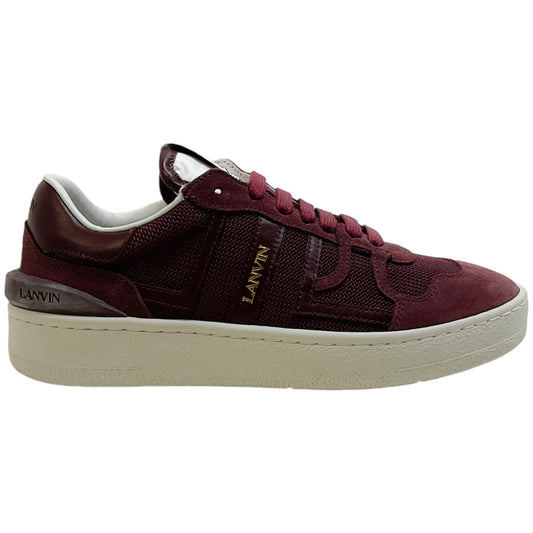 Lanvin Burgundy Clay Low Top Sneakers