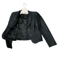 Load image into Gallery viewer, Valentino Black Silk Taffeta Jacket with Rosette Pockets
