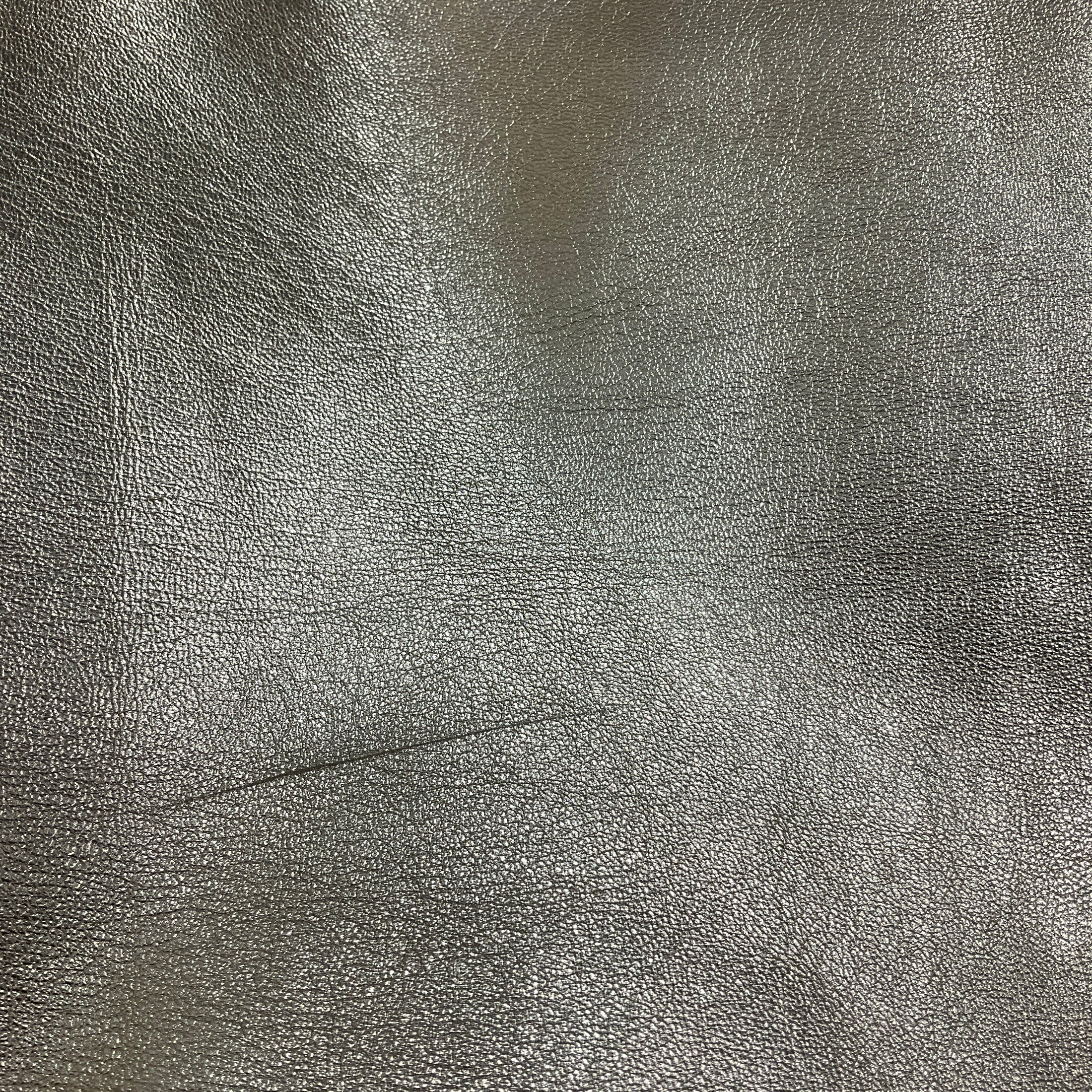 Moschino Cheap and Chic Gold Metallic Leather Skirt