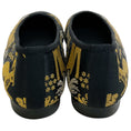 Load image into Gallery viewer, Lanvin Black / Gold Embroidered Cap Toe Ballet Flats
