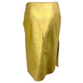 Load image into Gallery viewer, Moschino Cheap and Chic Gold Metallic Leather Skirt
