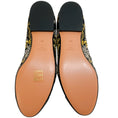 Load image into Gallery viewer, Lanvin Black / Gold Embroidered Cap Toe Ballet Flats
