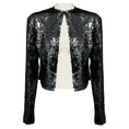Load image into Gallery viewer, 16ARLINGTON Steel Grey Metallic Sequined Long Sleeved Top
