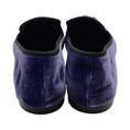Load image into Gallery viewer, Giuseppe Zanotti Purple Crushed Velvet Smoking Slippers with Crystal Tassels
