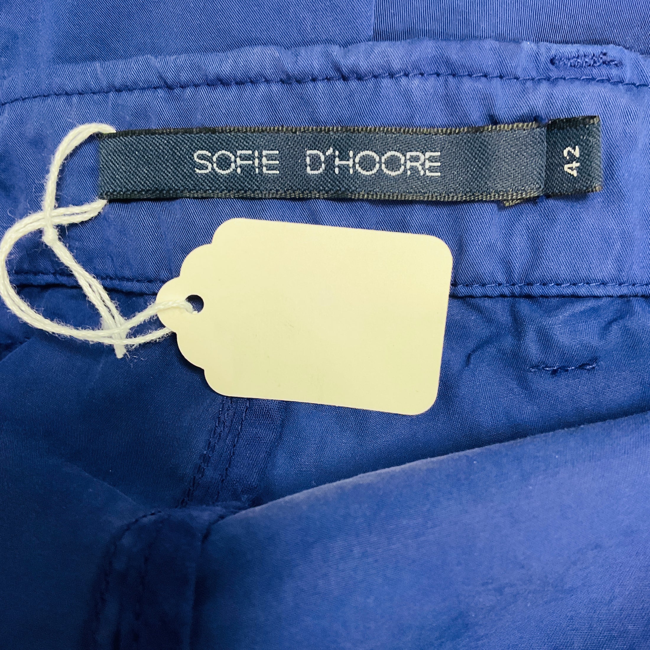 Sofie D'Hoore Indigo Blue Cotton Pants / Trousers