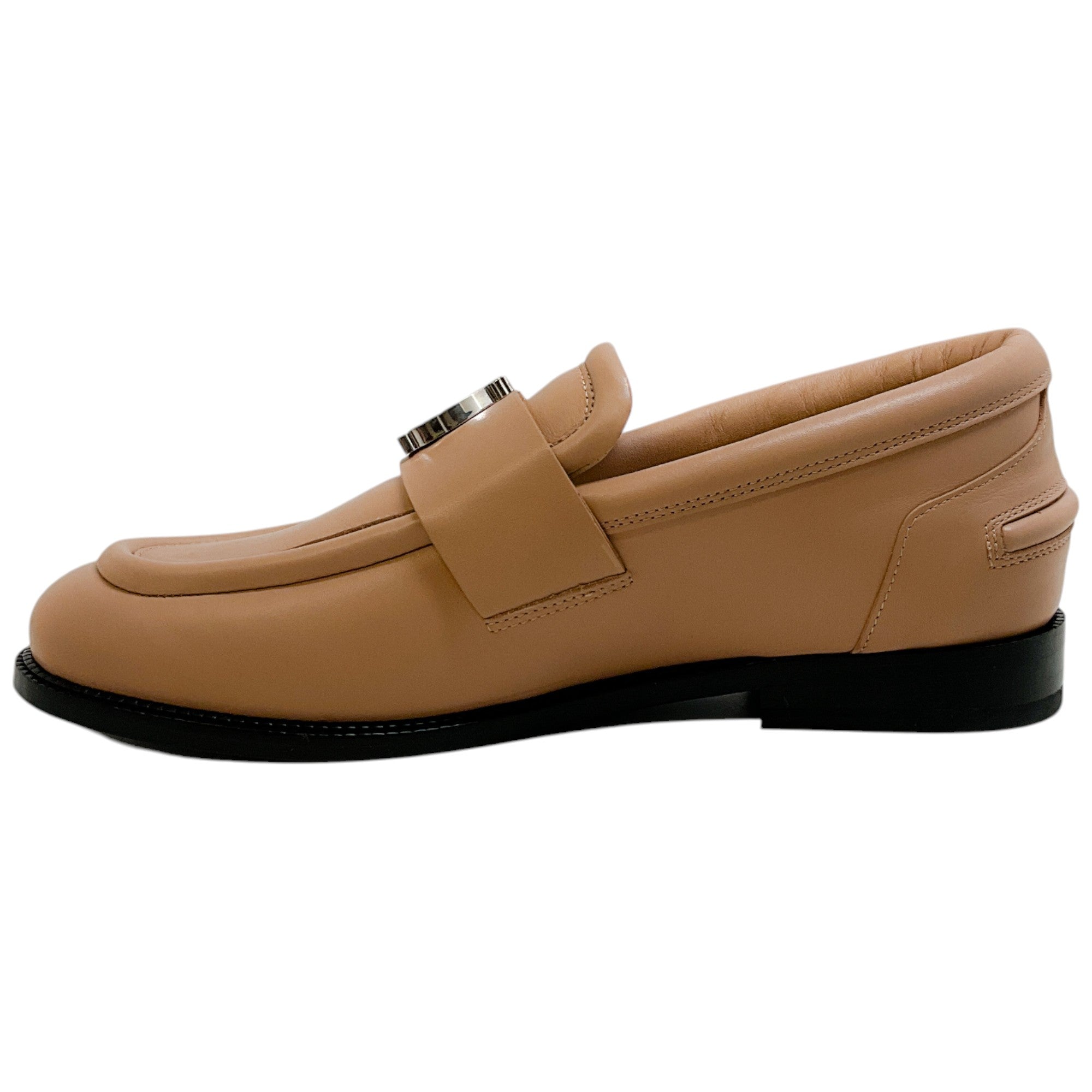 Lanvin Beige Leather M&E Loafers