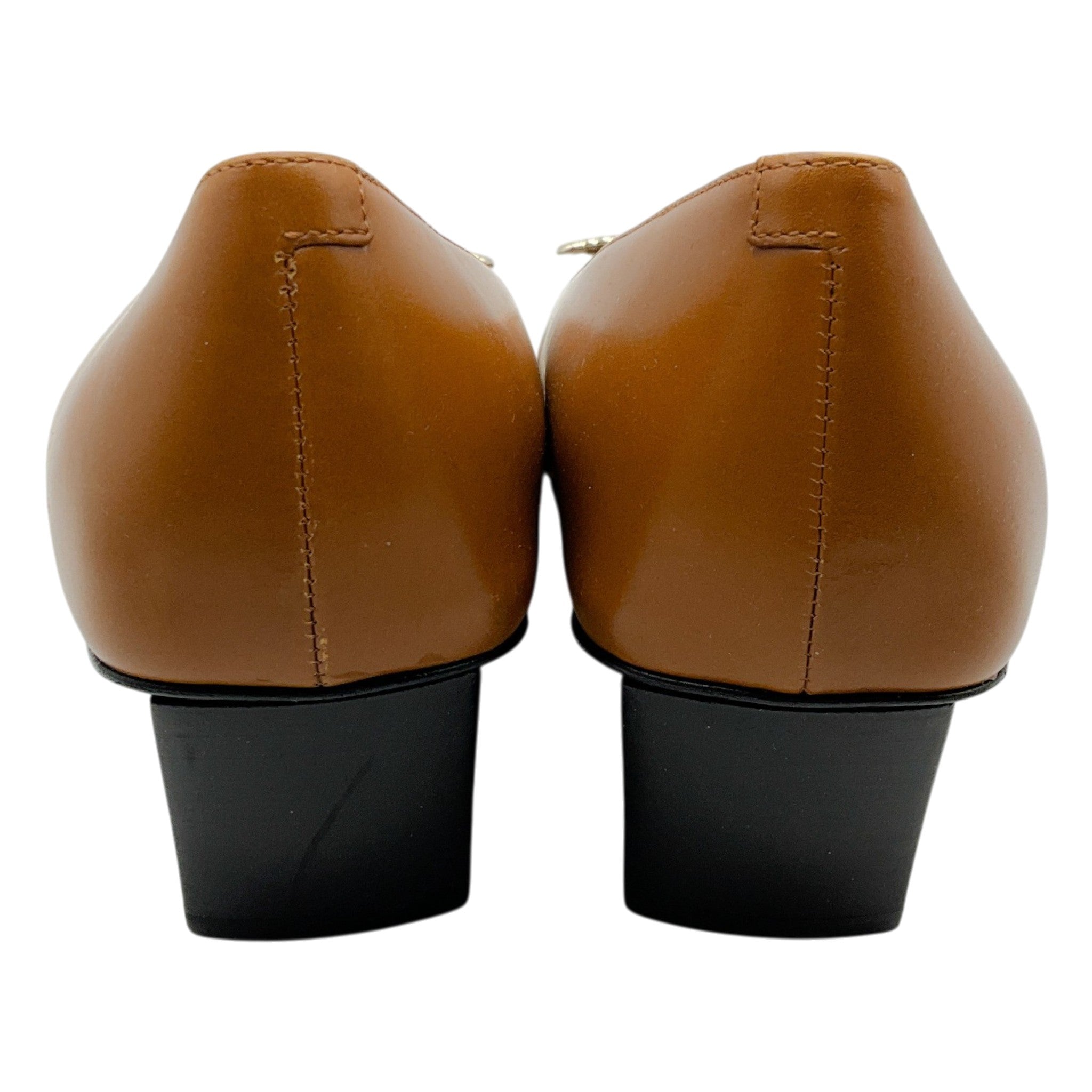 Roger Vivier Brown Leather Belle Vivier Pumps