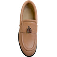 Load image into Gallery viewer, Lanvin Beige Leather M&E Loafers
