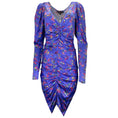 Load image into Gallery viewer, Caroline Constas Blue Multi Printed Silk Colette Dress
