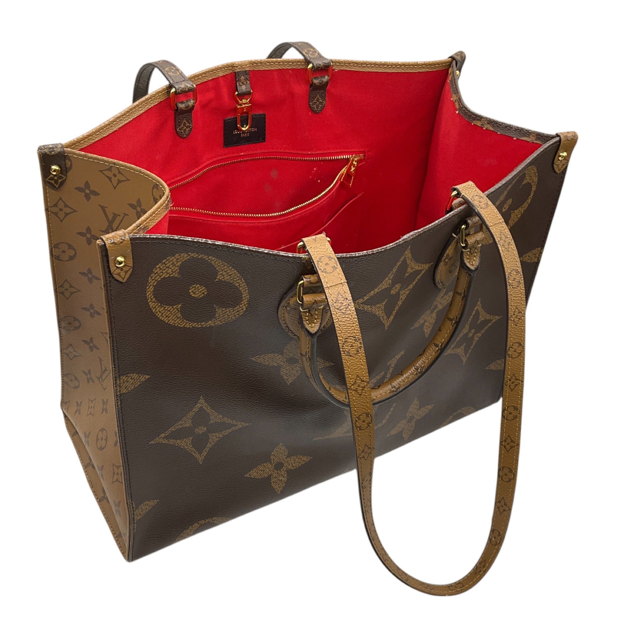 Louis Vuitton Brown Monogram Coated Canvas OnTheGo Handbag