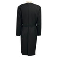Load image into Gallery viewer, The Row Black Long Sleeved Wool Stretch Dress with Belt
