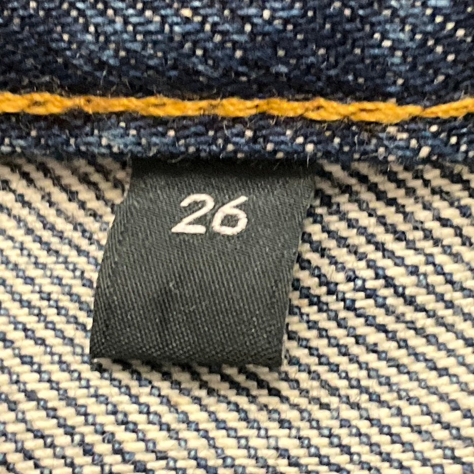 Celine Blue High Waisted Denim Midi Skirt