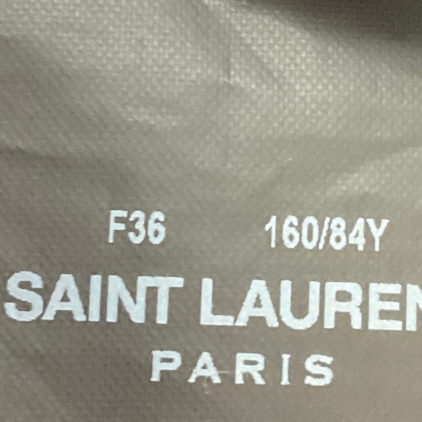 Saint Laurent Black Classic Trench Coat with Belt