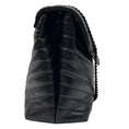 Load image into Gallery viewer, Saint Laurent Black Quilted Matelasse Leather YSL Monogram Large Loulou Chain Shoulder Bag
