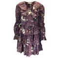 Load image into Gallery viewer, Ulla Johnson Burgundy Multi Lola Heliotrope Print Ruffled Mini Dress
