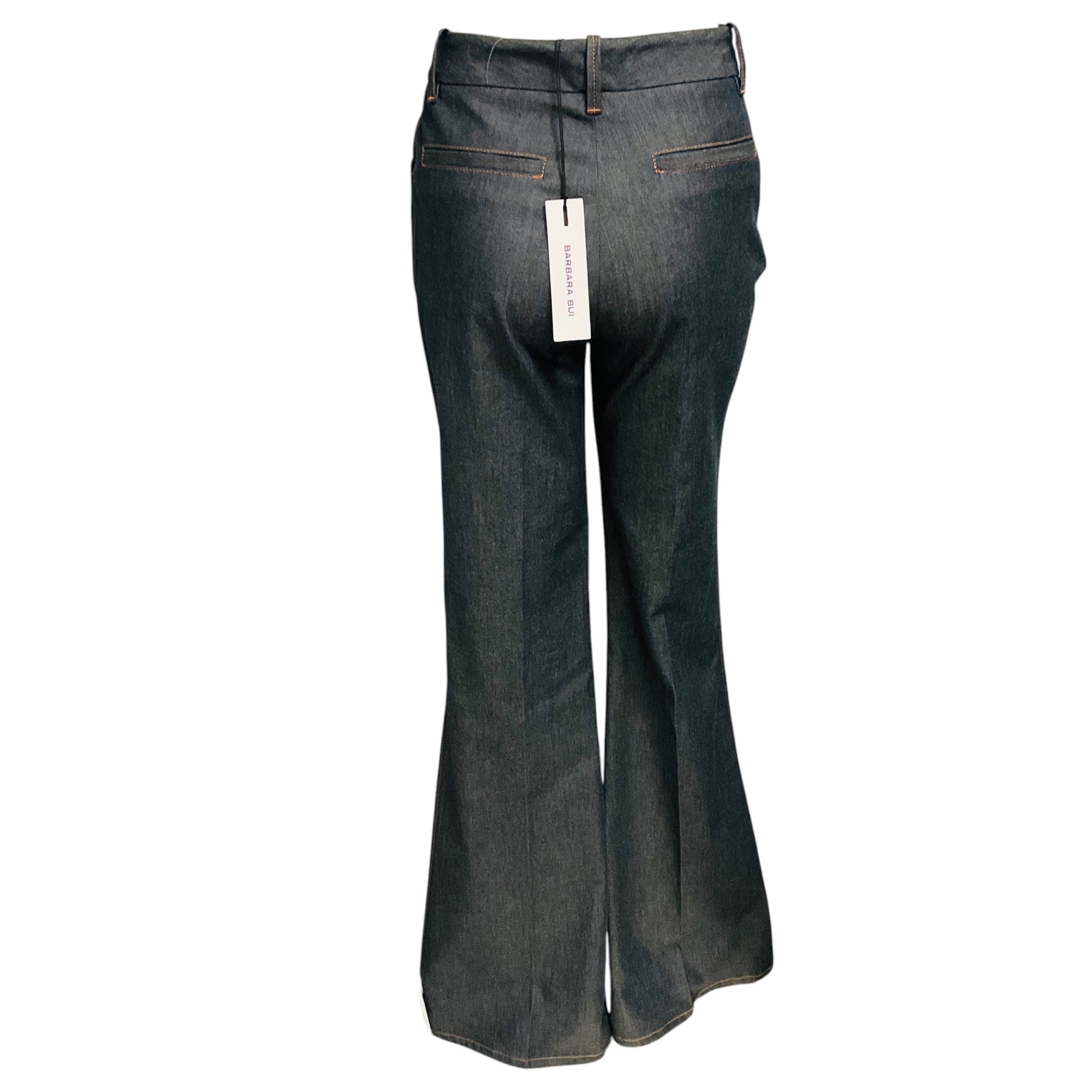 Barbara Bui Dark Blue Cotton Flared Jeans