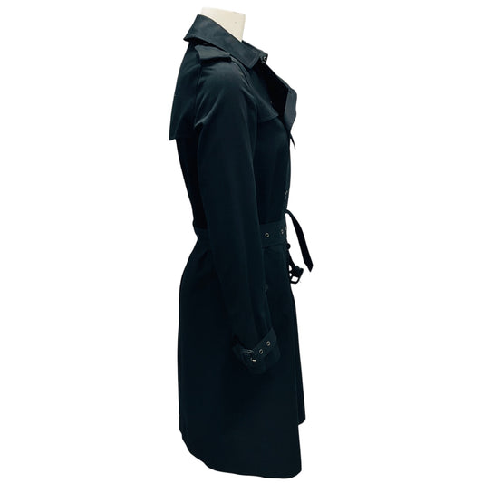 Saint Laurent Black Classic Trench Coat with Belt